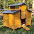 Poulailler Farmer XL toit en tôle ouvrant 6 à 10 poules Bois FSC