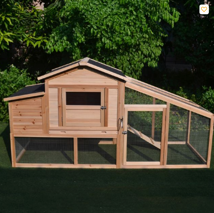 Poulailler Soie toit shingle et polycarbonate 4 à 6 poules